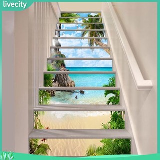 {livecity} Bộ 13 miếng dán trang trí cầu thang đẹp mắt