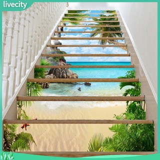 {livecity} Bộ 13 miếng dán trang trí cầu thang đẹp mắt