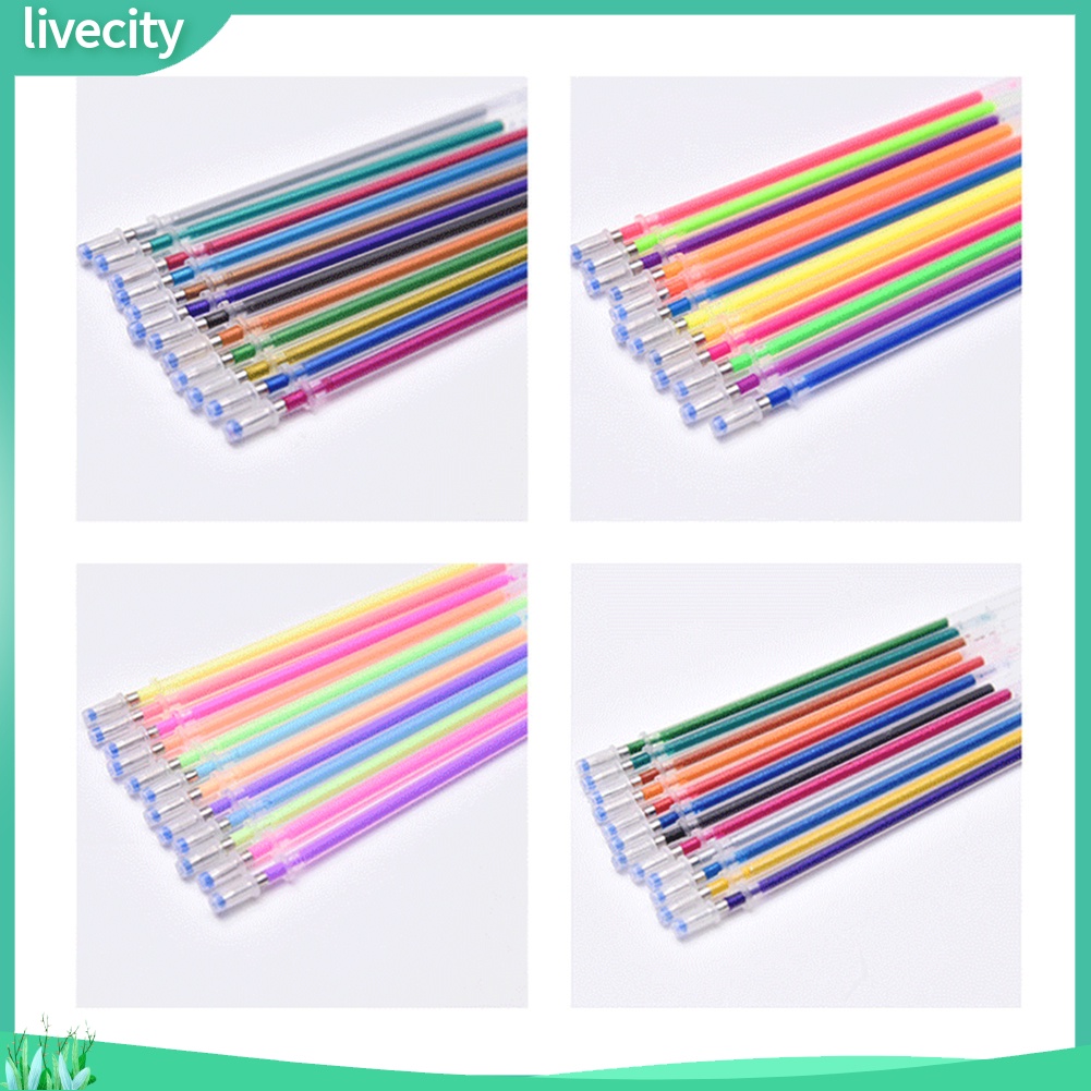 Set 12/24/36/48/100 Ruột Bút Gel Thay Thế 1mm