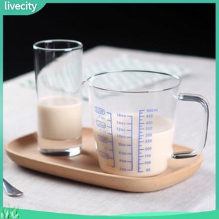 {livecity} Cốc đo thủy tinh 250/500ml