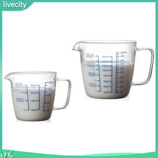 {livecity} Cốc đo thủy tinh 250/500ml