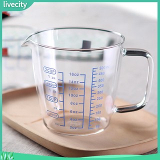 {livecity} Cốc đo thủy tinh 250/500ml
