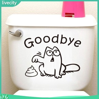 {livecity} Miếng Dán Trang Trí Toilet Hình Động Vật Dễ Thương