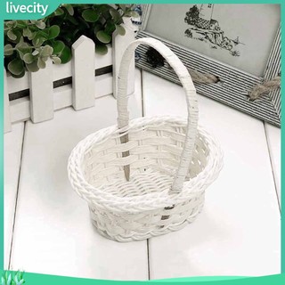 {livecity} Rổ đan tre mây đựng vật dụng để bàn sắp xếp gọn gàng chất lượng cao