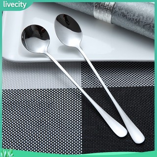 {livecity} Muỗng cà phê cán dài chất liệu inox tiện dụng