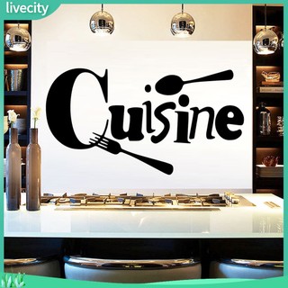 {livecity} Decal Dán Tường Hình Dao Nĩa