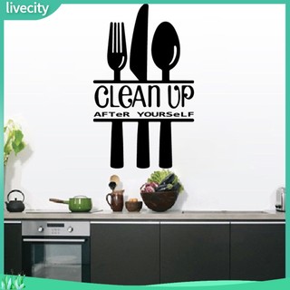 {livecity} Decal Dán Tường Hình Dao Nĩa