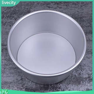 {livecity} Khuôn Nướng Bánh Phô Mai Bằng Hợp Kim Nhôm Với Đáy Có Thể Tháo Rời