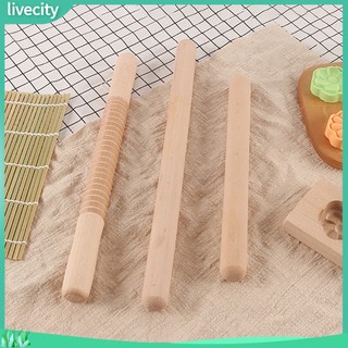 {livecity} Dụng cụ cán bột làm bánh bằng gỗ không dính