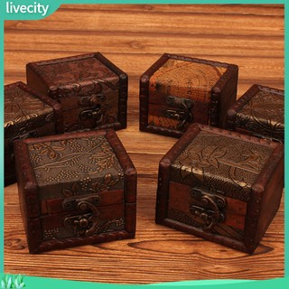 {livecity} Hộp Gỗ Đựng Trang Sức Sang Trọng Chất Lượng Cao