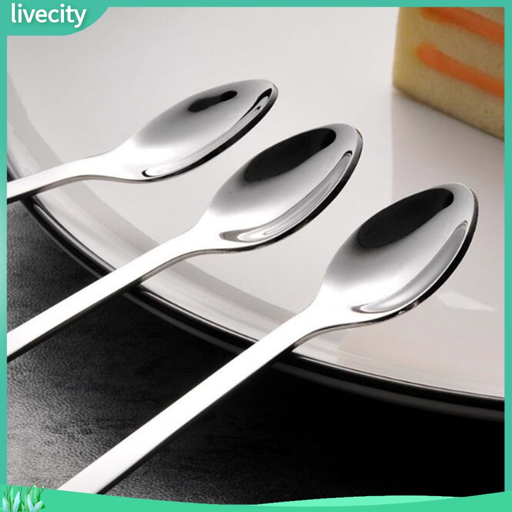 Muỗng tay cầm dài bằng inox kiểu hoạt hình mèo dễ thương