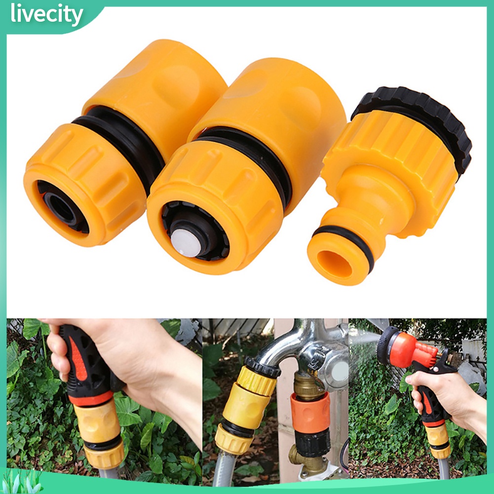 {livecity} Set 3 Đầu Nối Vòi Nước 9/7 cm