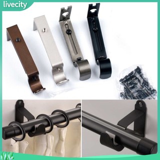 {livecity} Giá đỡ treo thanh rèm cửa bằng sắt tiện dụng và bền