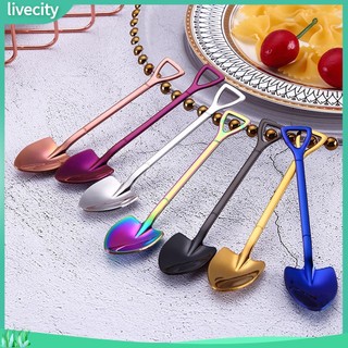{livecity} Muỗng inox hình xẻng nhiều màu
  lựa chọn
