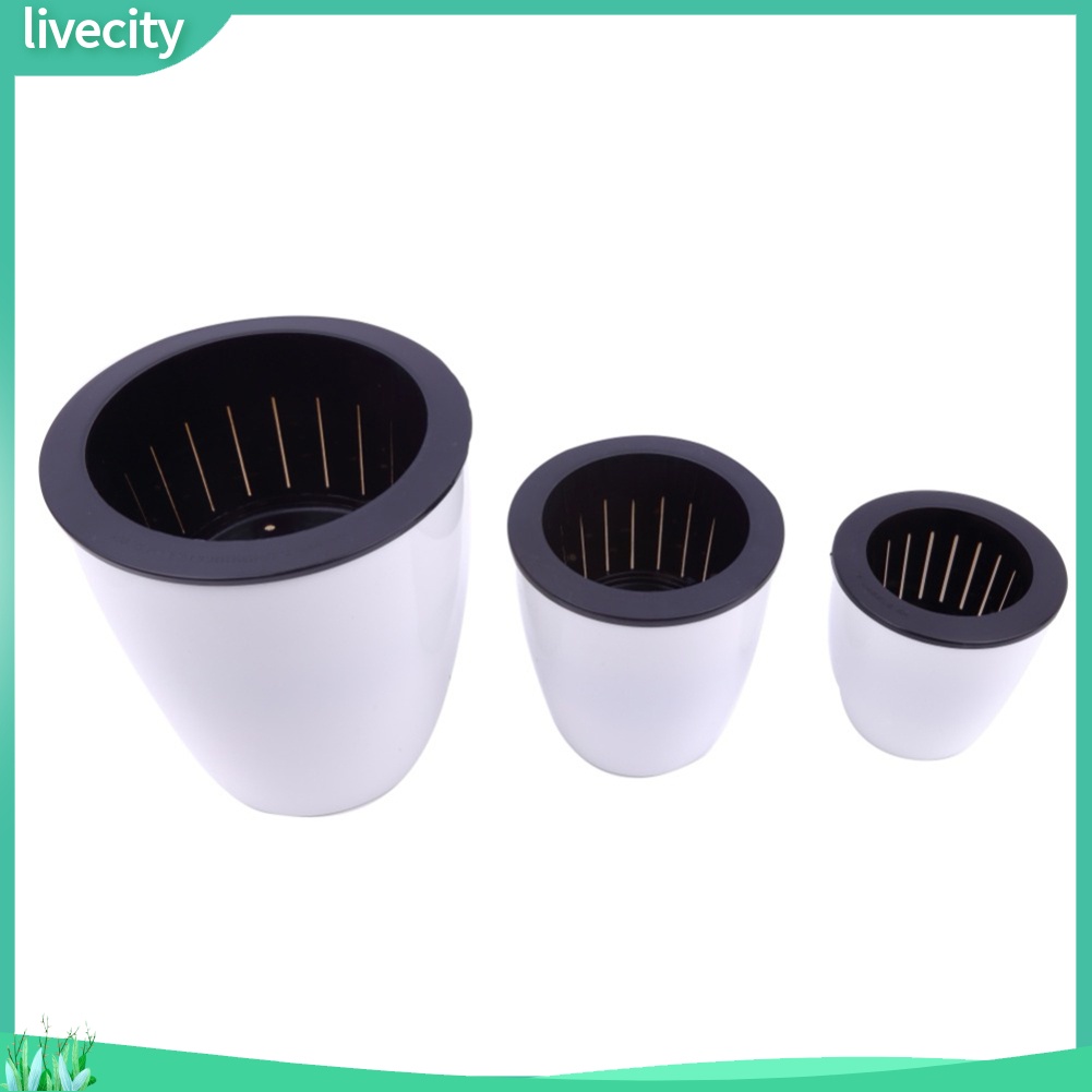 Chậu hoa treo tường tự tưới nước trang trí nhà cửa tùy chọn kích thước