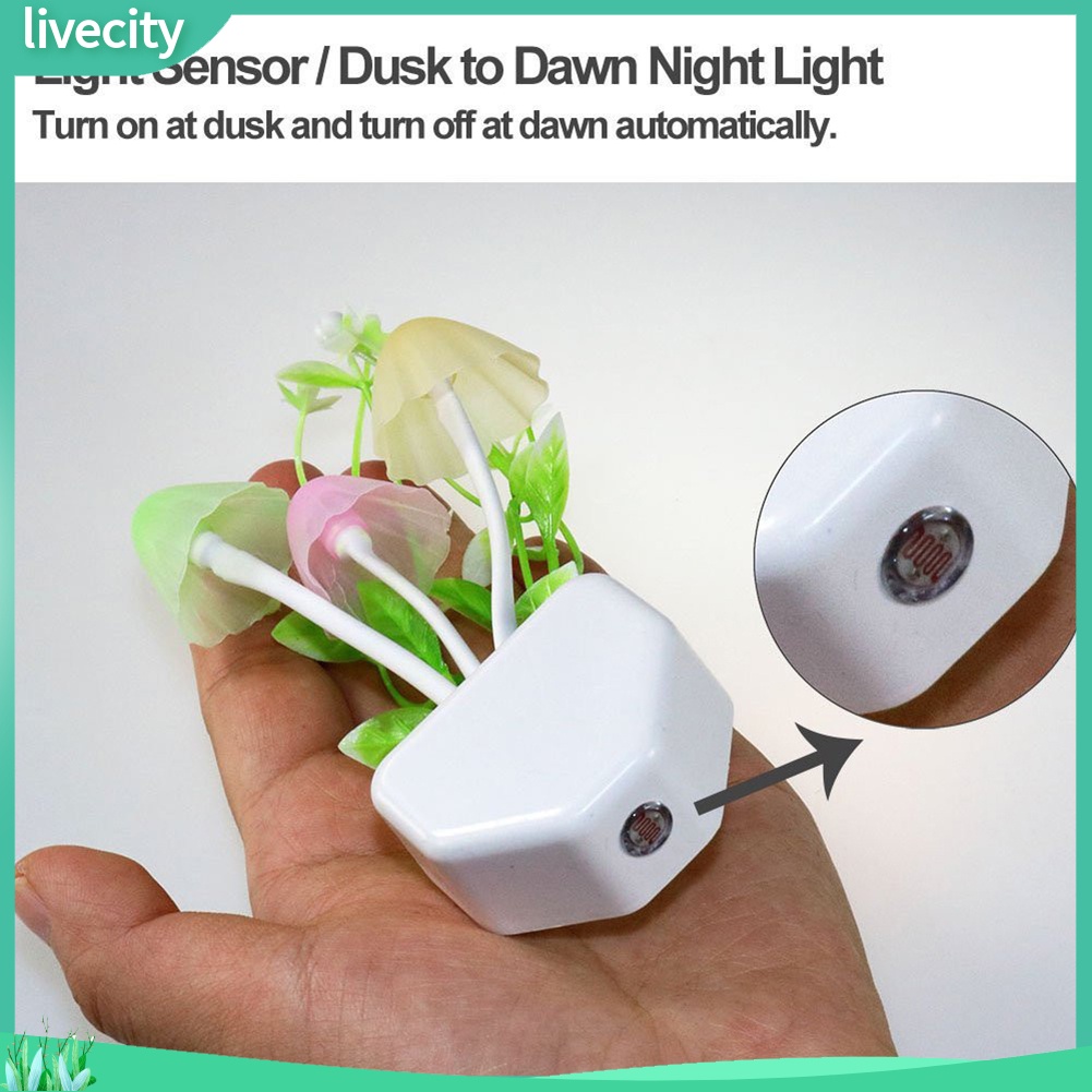 Đèn Ngủ Cảm Biến Hình Cây Nấm Lãng Mạn