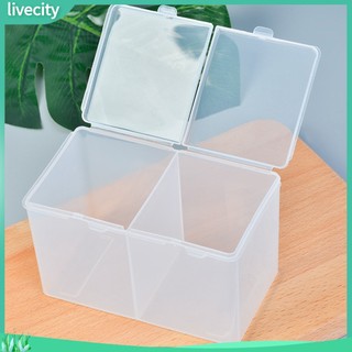 {livecity} Hộp Đựng Đồ Làm Móng Tay Thiết Kế 2 Ngăn Tiện Lợi
