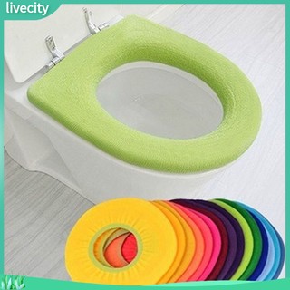 {livecity} Miếng vải lót bồn cầu hình chữ O tiện lợi