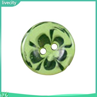 {livecity} Bộ 100 nút hoa 2 lỗ nhiều màu