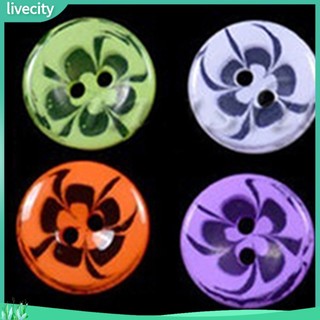 {livecity} Bộ 100 nút hoa 2 lỗ nhiều màu