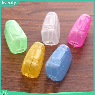 {livecity} Set 5 Nắp Đậy Bàn Chải Đánh Răng Du Lịch