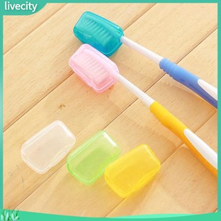 {livecity} Set 5 Nắp Đậy Bàn Chải Đánh Răng Du Lịch