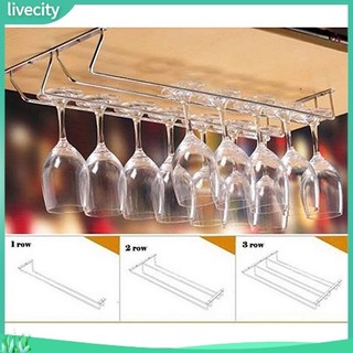{livecity} Giá treo ly rượu bằng inox tiện dụng