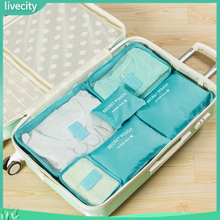 {livecity} Set 6 túi đựng đồ du lịch