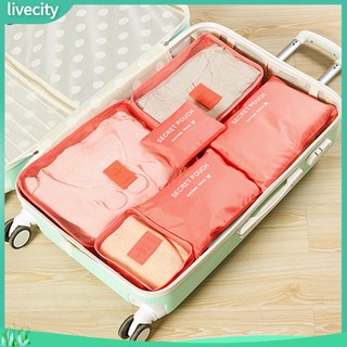 {livecity} Set 6 túi đựng đồ du lịch