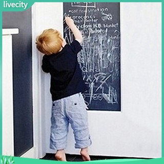 {livecity} Decal dán tường dạng bảng đen viết phấn cho bé + 5 viên phấn