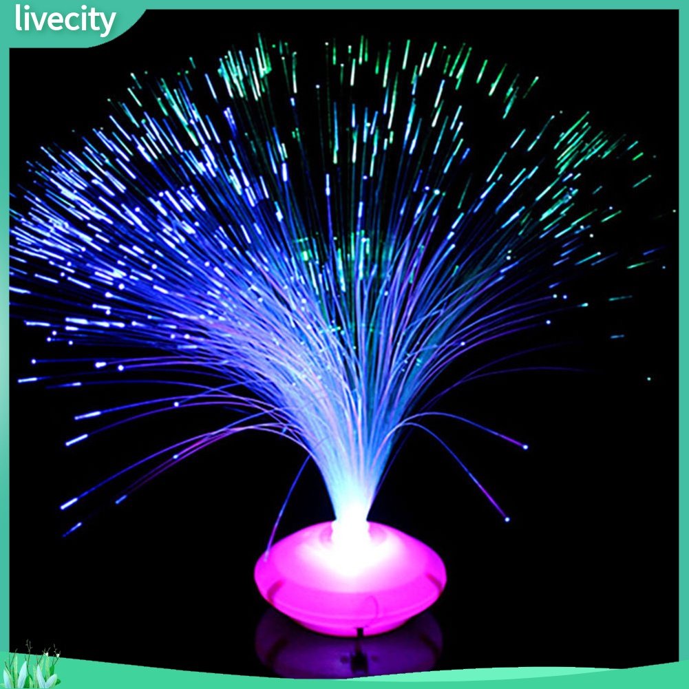 {livecity} Đèn LED thay đổi màu sắc hình sợi trang trí nhà cửa