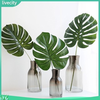 1 nhánh lá monstera nhân tạo phong cách bắc âu trang trí nội thất/văn phòng/chụp ảnh