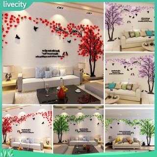 {livecity} Giấy dán tường 3D thiết kế hình cây cối độc đáo để trang trí nhà