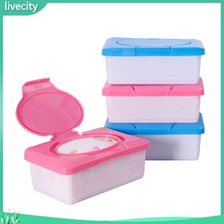  {livecity} Hộp đựng khăn giấy ướt tiện lợi xinh xắn 