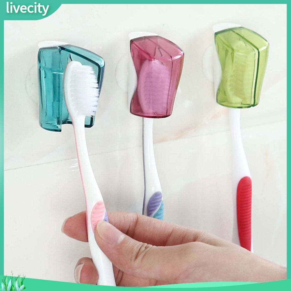 {livecity} Set 3 Dụng Cụ Giá Đỡ Đựng Bàn Chải Đánh Răng