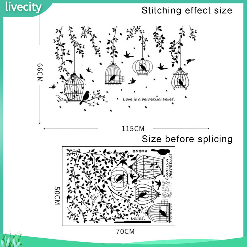 Decal Dán Tường Hình Lá Cây