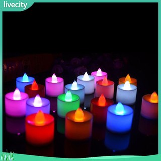 {livecity} Đèn nến LED trang trí xinh xắn
