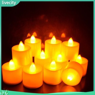 {livecity} Đèn nến LED trang trí xinh xắn