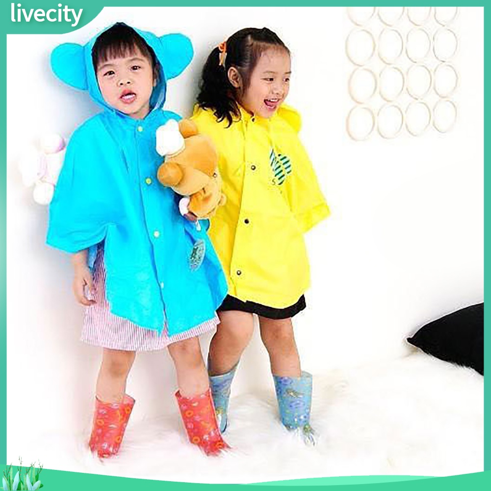 Áo mưa tai to dễ thương cho bé từ 1-8 tuổi