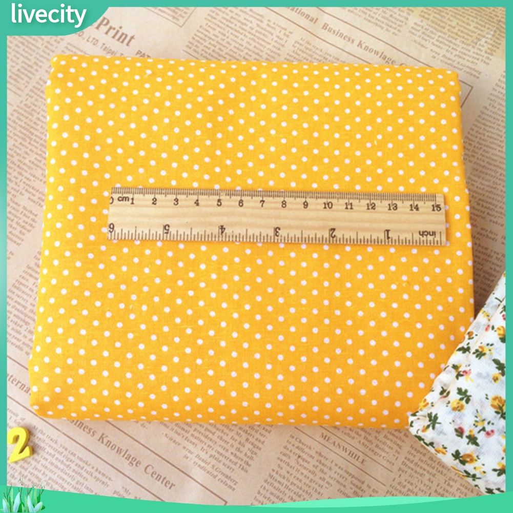 Bộ 7 tấm vải cotton hoa để may thủ công