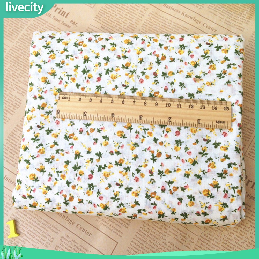 Bộ 7 tấm vải cotton hoa để may thủ công