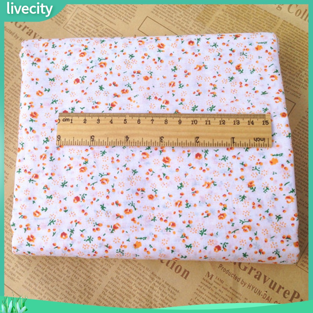 Bộ 7 tấm vải cotton hoa để may thủ công