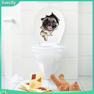 {livecity} Decal Dán Tường Hình Chó Mèo Dễ Thương