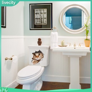 {livecity} Decal Dán Tường Hình Chó Mèo Dễ Thương