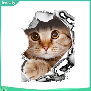 {livecity} Decal Dán Tường Hình Chó Mèo Dễ Thương