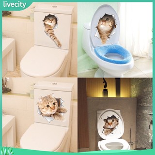 {livecity} Decal Dán Tường Hình Chó Mèo Dễ Thương