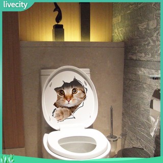 {livecity} Decal Dán Tường Hình Chó Mèo Dễ Thương
