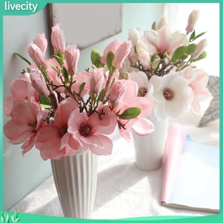 {livecity} Hoa mộc lan giả trang trí tiệc cưới