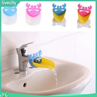 {livecity} Máng nước nối dài rửa vòi nước tiện lợi cho bé hình con cua