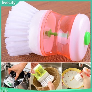 {livecity} Bàn chải cọ rửa xoong nồi siêu sạch